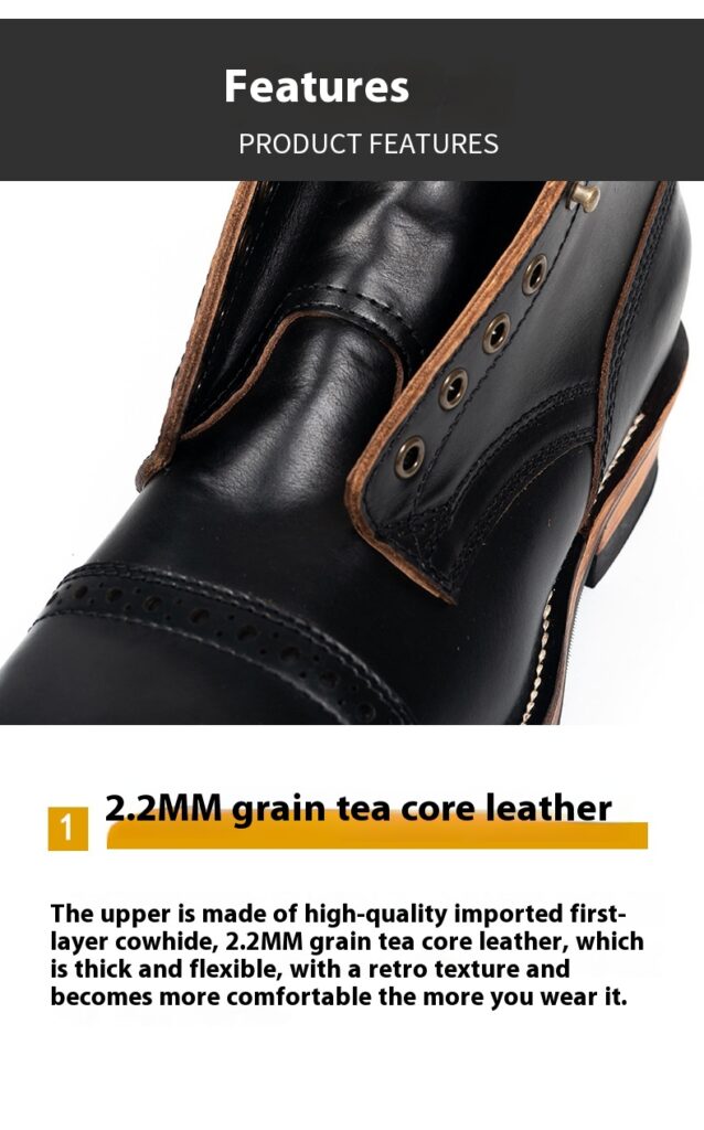 Tooling First Layer Cowhide Fall Winter Men Genuine Leather Boots