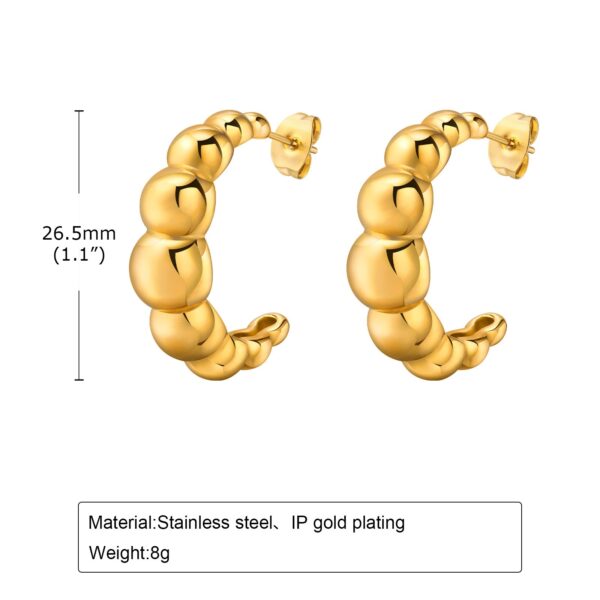 Elegant All-match Stainless Steel Earrings - Image 24