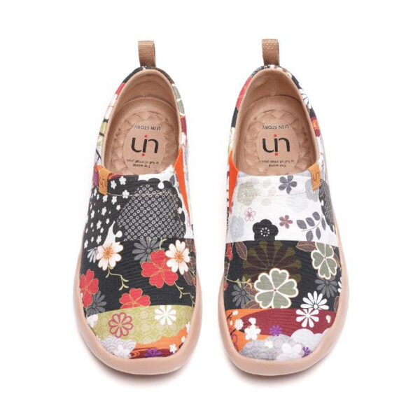 Women's Casual Shoes Painted Walking Slip On Lightweight Loafers Comfortable Canvas Fashion Sneakers - Image 27