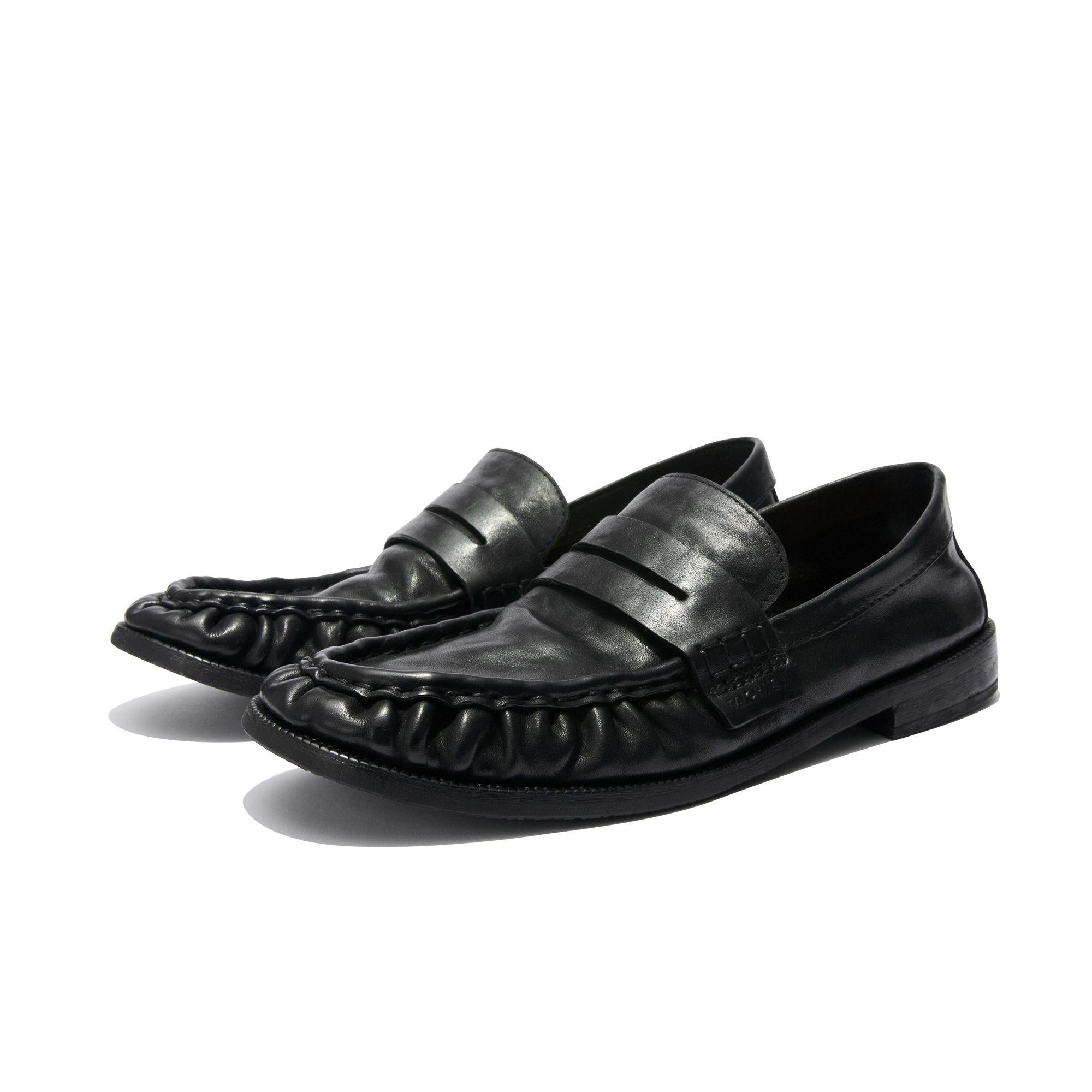 Mapi Neri Soft Crinkled Washed Leather Loafers - Image 11