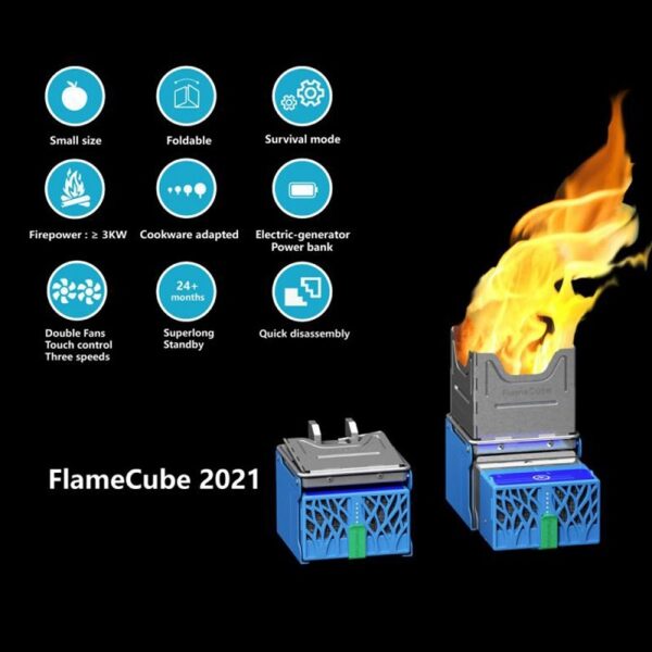 Fire Generator Electric Stove Folding Broiler Wood Stove Camping - Image 5