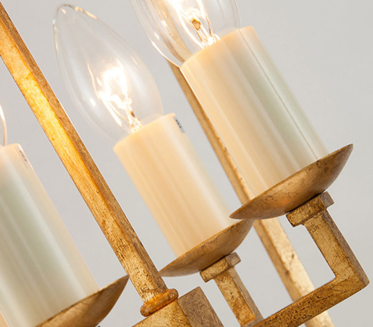 Retro Creativity Of All-copper Gold Foil Restaurant Lamp - Image 6