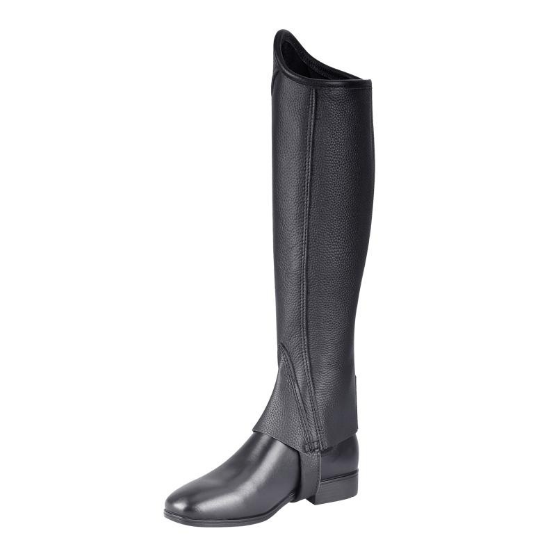 Cowhide Equestrian Chaps High Quality Thick Cowhide Double Zipper Riding Leg Guard Boots - Image 10