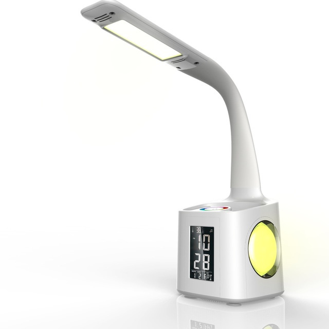 Study LED Desk Lamp USB Charging Port&Screen&Calendar&Colors Night Light Kids Dimmable Table Lamp With Pen Hold - Image 12