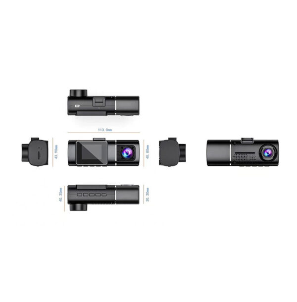High-definition Night Vision Dual-lens Driving Recorder 1.5-inch Screen Wide-angle Shooting - Image 5