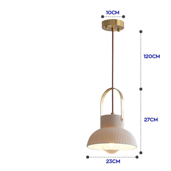 Nordic Japanese Simple Creative Light-transmitting Porcelain Chandelier - Image 14