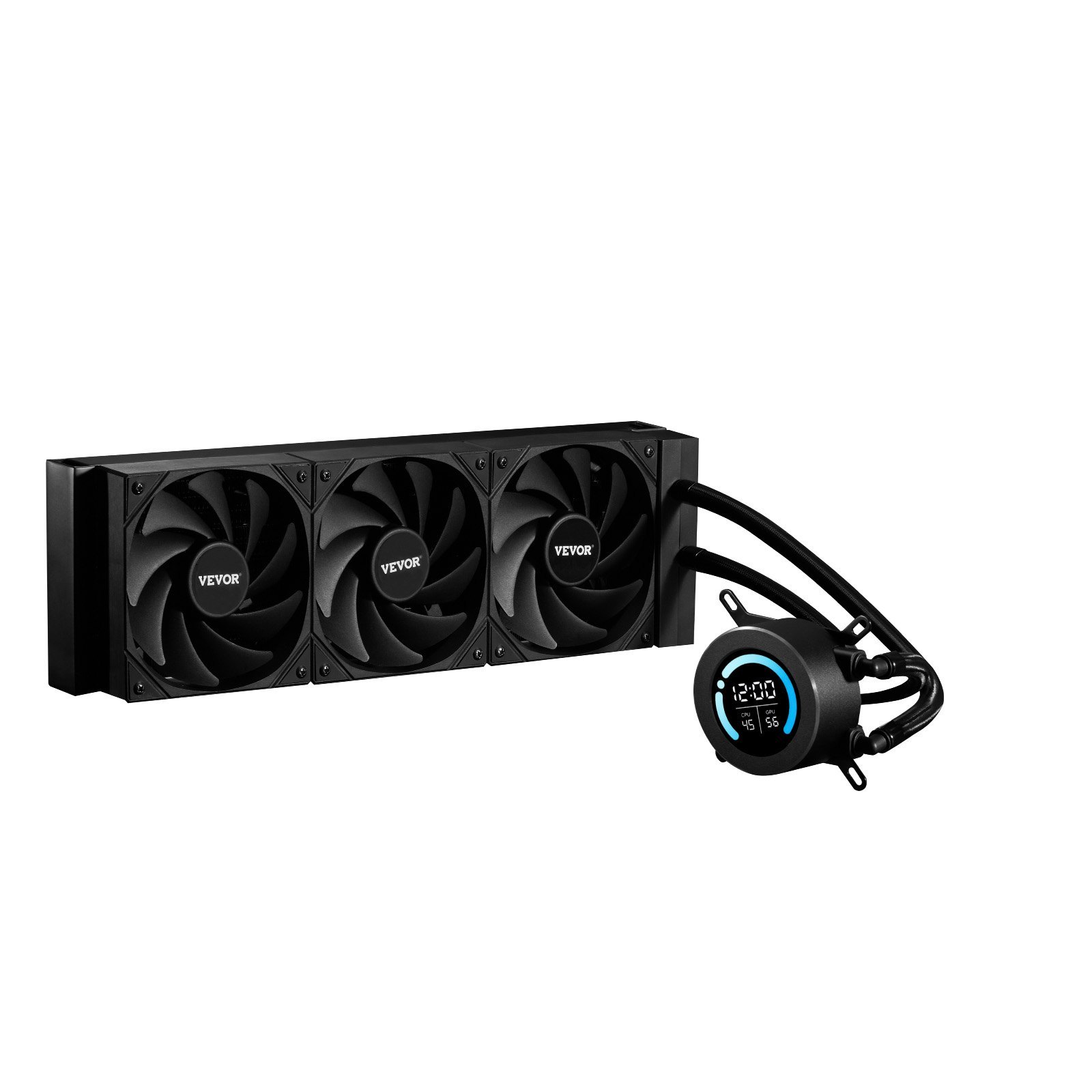 CPU Liquid Cooler AIO CPU Water Cooler With 3 PWN Fans(120 Mm) Intel AMD - Image 1