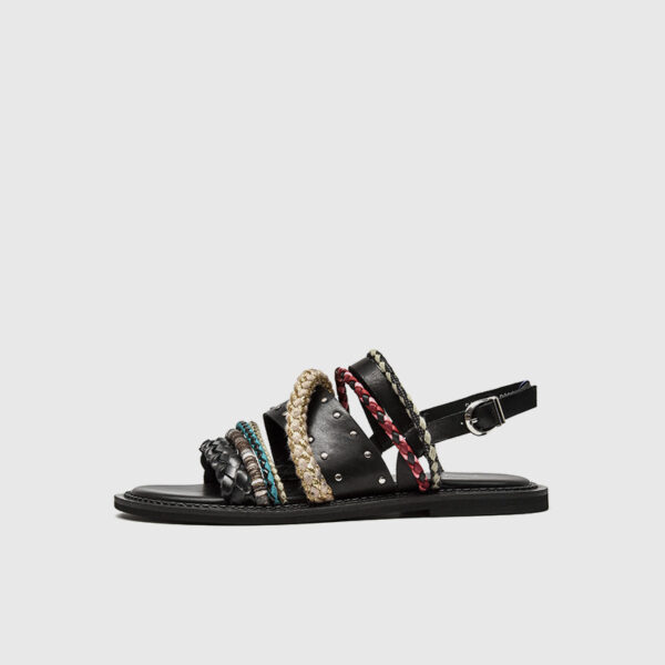 Women's Niche Roman Flat Sandals With A Sense Of Design - Image 9