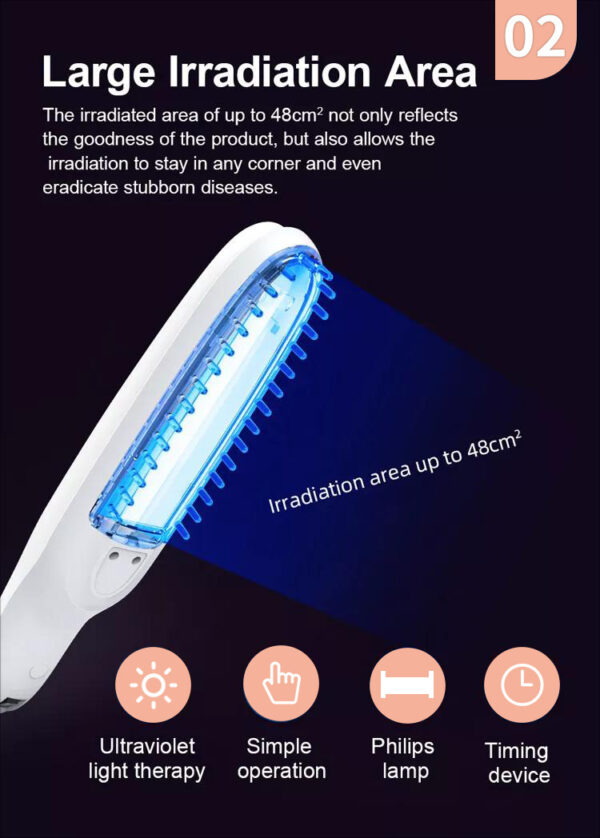 Phototherap UVB Phototherapy Instrument Ultraviolet-Lamp Home Vitiligo Psoriasis Treatment Laser - Image 6