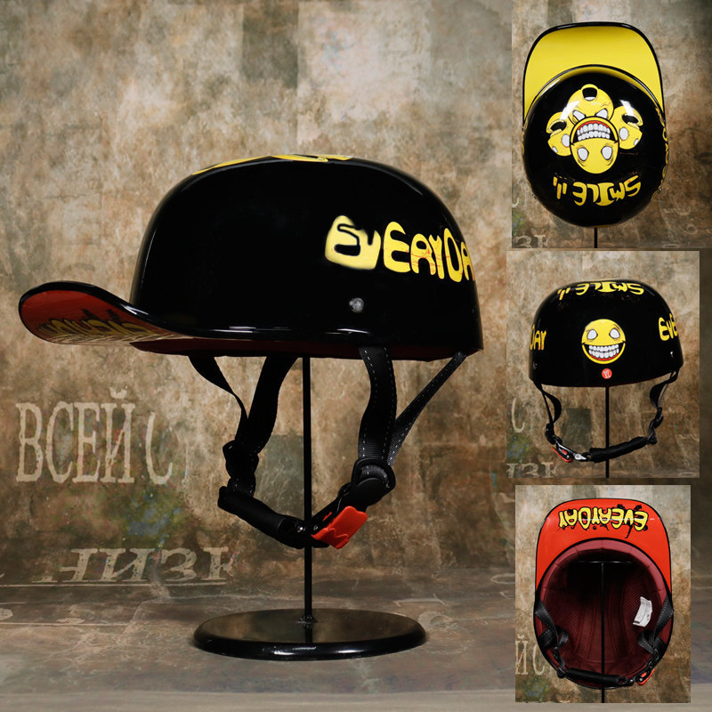 Motor Car Half Helmet Scooter Scoop Helmet  Helmet - Image 35
