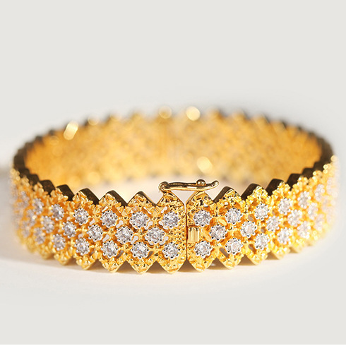 Craft Vintage Bracelet S925 Silver Gold-plated Zirconium Diamonds - Image 6
