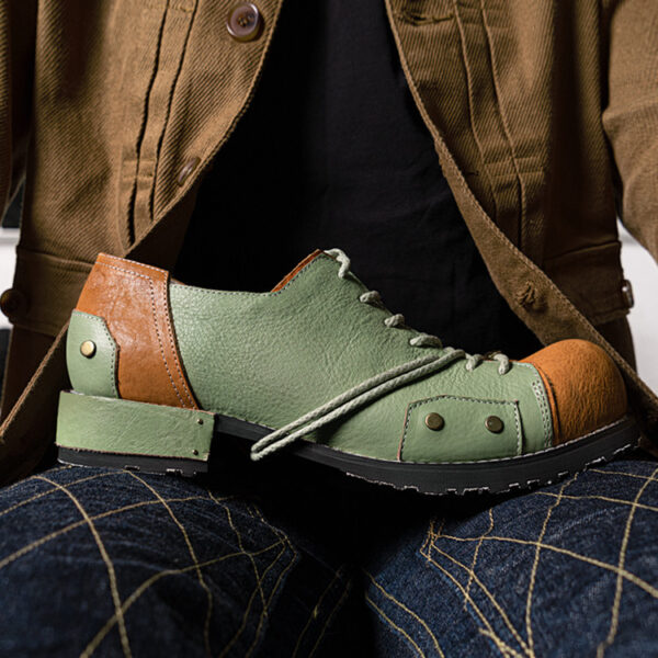 Men's And Women's Fashion Simple Leather Shoes - Image 2