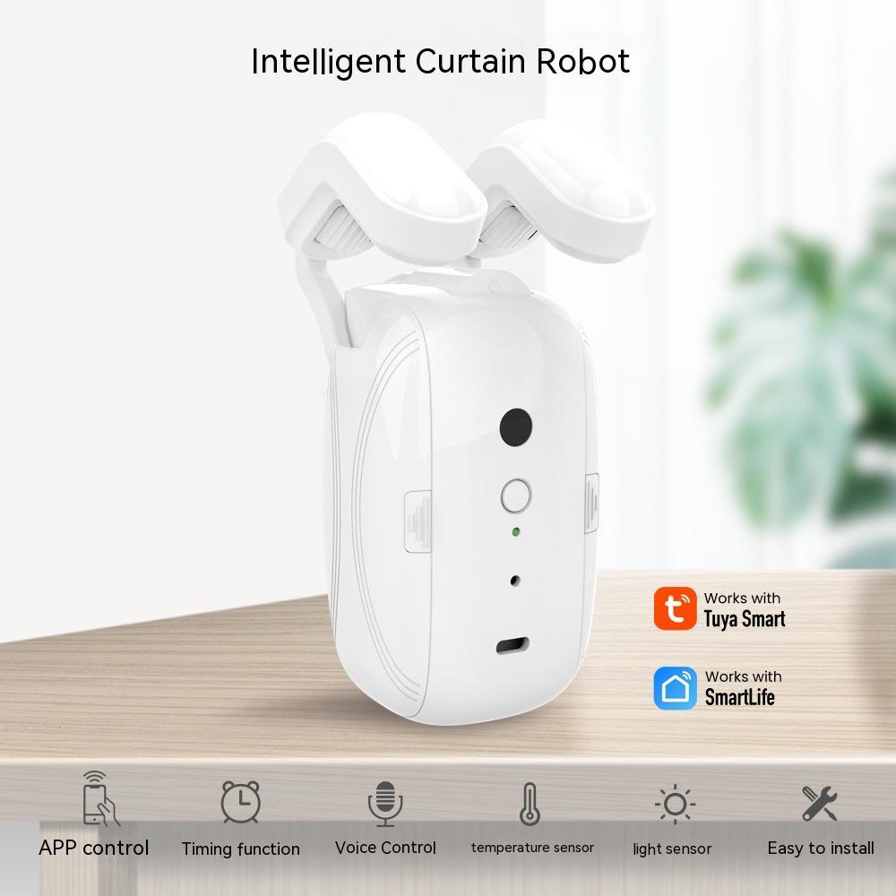Wifi Curtain Robot Smart Home Roman Rod Electric Curtain Companion - Image 1