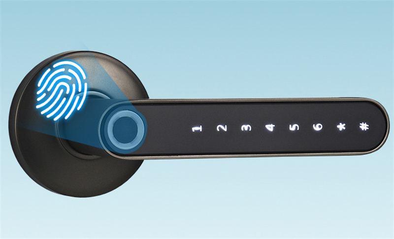 Smart Lock Fingerprint Password Electric Digital Lock  Alloy Keyless Security Door Handle For Home - Image 6