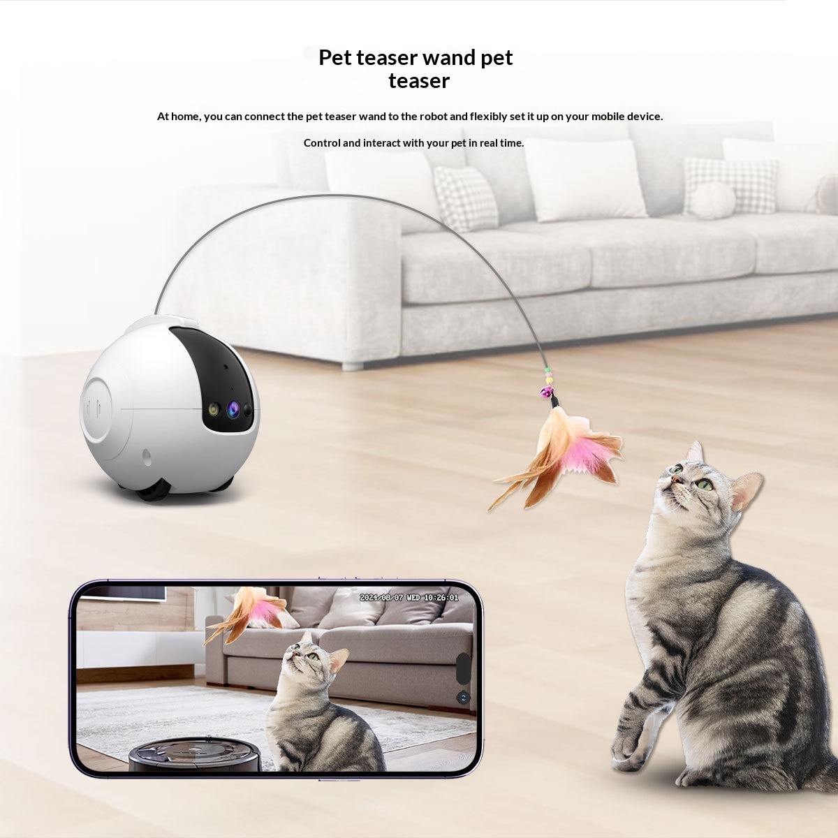 Pet AI Smart Interactive Toy And Tumbler Monitor - Image 3