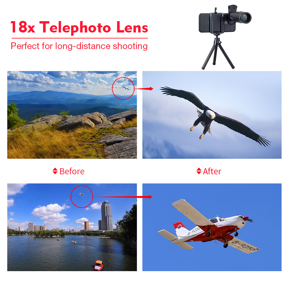 External 18 times mobile phone telephoto lens telescope intelligent focusing high-definition telephoto artifact - Image 5