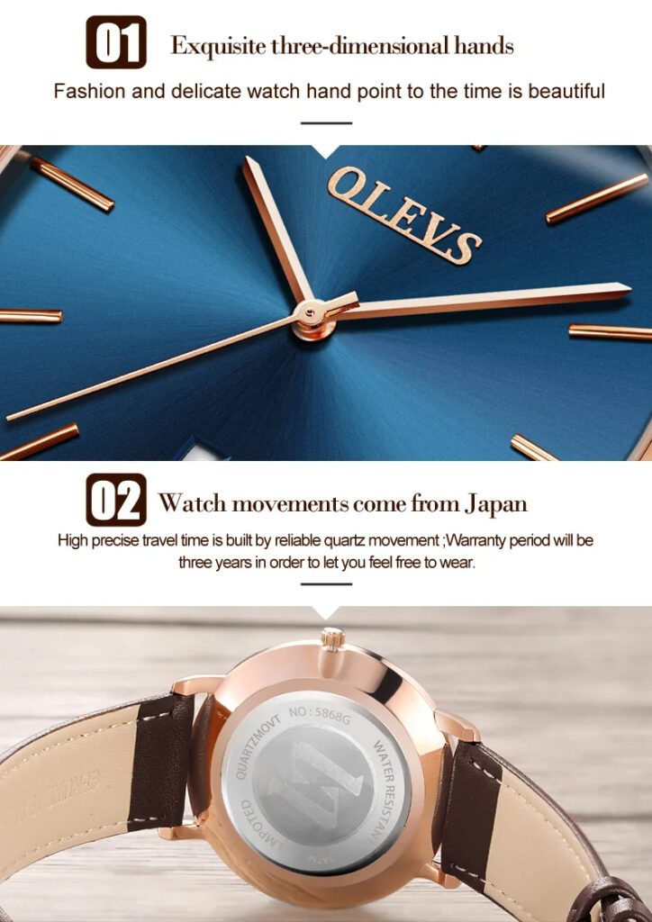 Fashion Casual Watch Men Luxury Brand Mens Watches Leather Sport Waterproof Auto Date Quartz Wristwatch