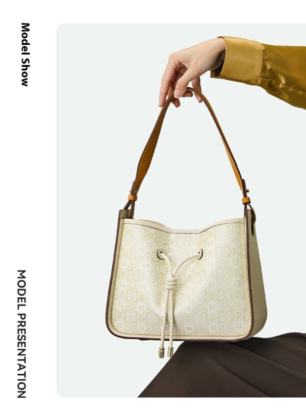 Light Luxury National Style Genuine Leather Underarm Bag Large Capacity - Image 15