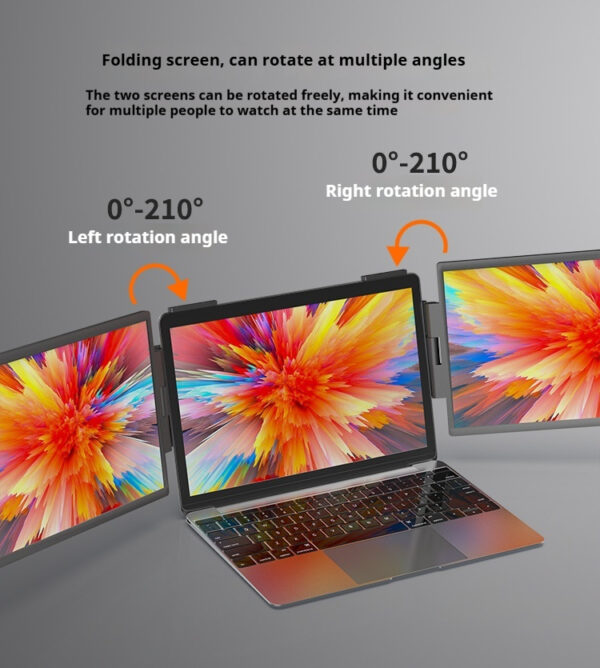14-inch Dual-screen Portable Monitor Laptop With Wall-mounted External Expansion Screen Dual-screen Portable Screen - Image 6