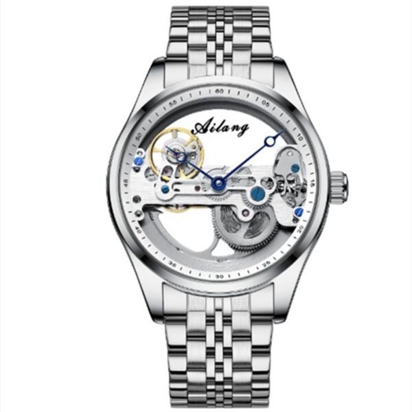 Automatic Mechanical Watch Creative Hollow Male Watch Generation Silicone Band Watch - Image 16