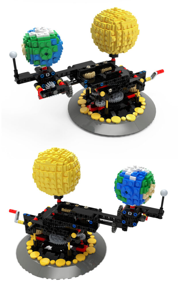Simulate The Rotation Of  Moon Earth And Sun