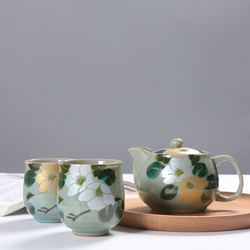 Hand-painted Gold And Silver Flower Gift Box - Image 1