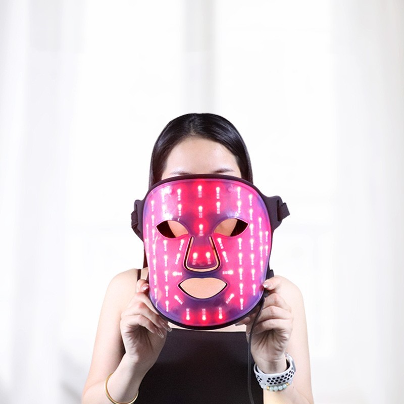 Led Silicone Mask Instrument Photon Rejuvenation Large Row Lamp 7 Color Red Blue Spectrometer