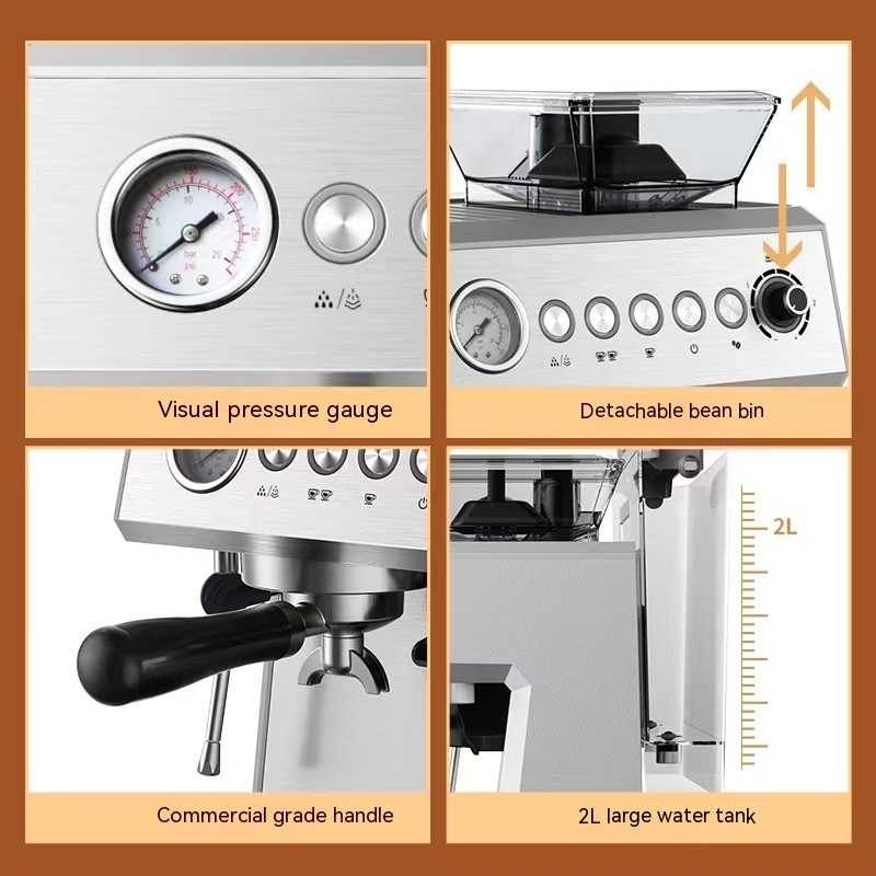Italian Coffee Machine Fully Automatic Household Freshly Ground Concentrate - Image 6