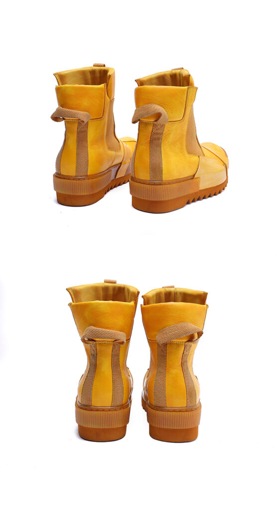 Design Leather Handmade Retro Thick Soled Heightening Casual Shoes