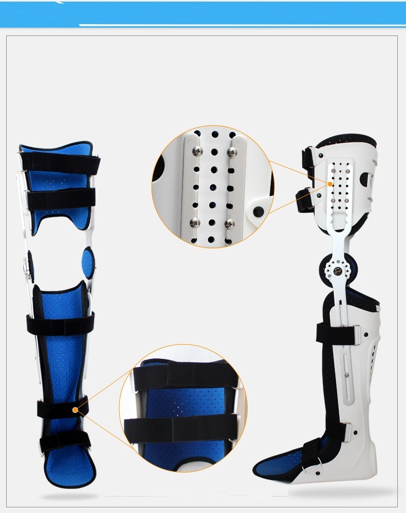 Fixed Hard Knee Ankle Foot Brace Orthosis Thigh Knee Knee Calf Ankle Fixed Bracket Brace - Image 5