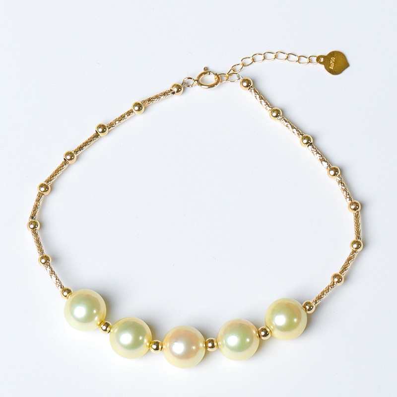 European And American New Light Gold Pearl Bracelet - Image 3