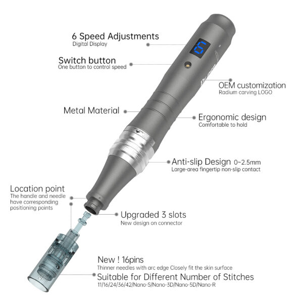 Wireless Mode Electric Micro-Needle Beauty Device - Image 6