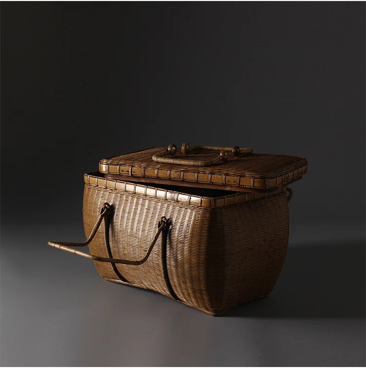 Handmade Bamboo Tea Ceremony Tea Person Carrying Bag Portable - Image 12