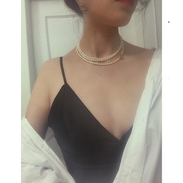 French Elegant Luxury Natural Pearl Necklace - Image 5