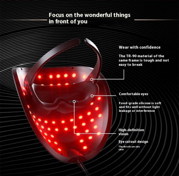 Rechargeable Mask Face LED Color Light Domestic Beauty Apparatus - Image 9