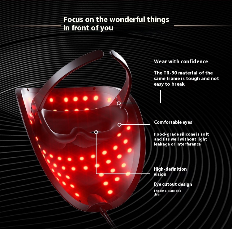 Rechargeable Mask Face LED Color Light Domestic Beauty Apparatus - Image 9