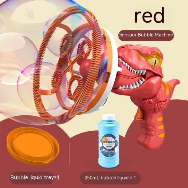 Fan Dinosaur Bubble Machine Bubble Blowing Toy Children's Handheld Bubble Machine New Cartoon Blowing Bubble Gun Toy Gift - Image 23