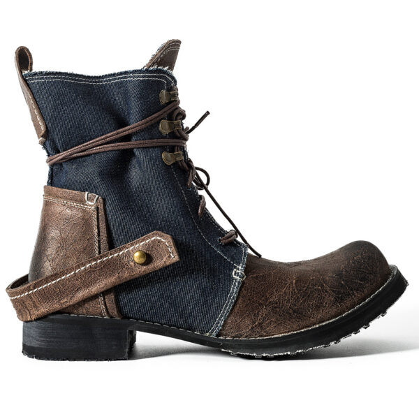 Outdoor Japanese Vintage Shoes Canvas Martin Boots - Image 29