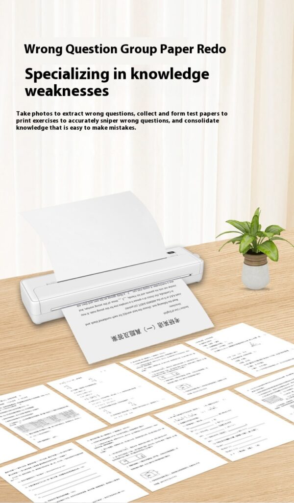 Cross-border A4 Printer Bluetooth Connection Wireless Mobile Phone Computer Office Home Portable Tattoo Printer - Image 22