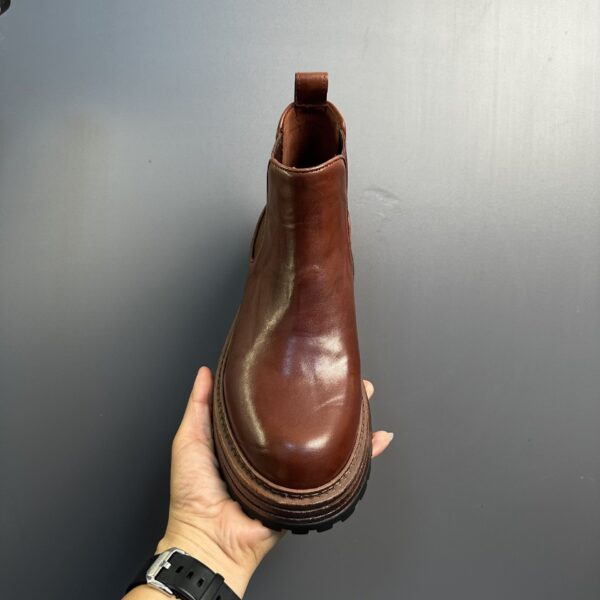 Men's Genuine Leather Retro Horse Leather High-top Martin Boots - Image 15