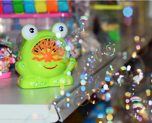 New Cute Cartoon Animals Shape Creative Frog Automatic Bubble Machine Gun - Image 5