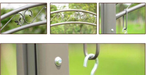 Outdoor Leisure Furniture Rocking Chair Iron Swing - Image 7