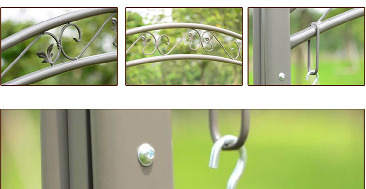 Outdoor Leisure Furniture Rocking Chair Iron Swing - Image 7
