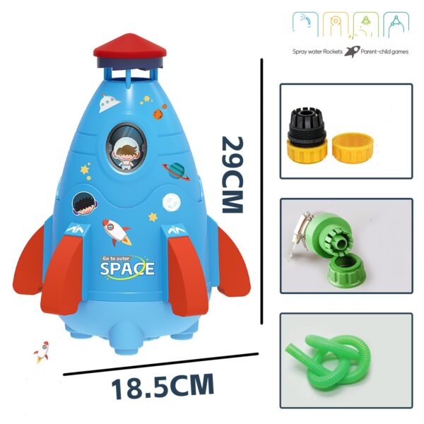Kids Space Rocket Sprinkler Spinner - Image 10