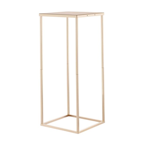 Wedding Flower Stand, 10PCS 23.62-inch Column Flower Stand, Floral Stands With Metal Laminate, Gold Rectangular Floral Display Rack For Wedding, Party, Birthday, Home,  Gold Centerpiece Stands - Image 7