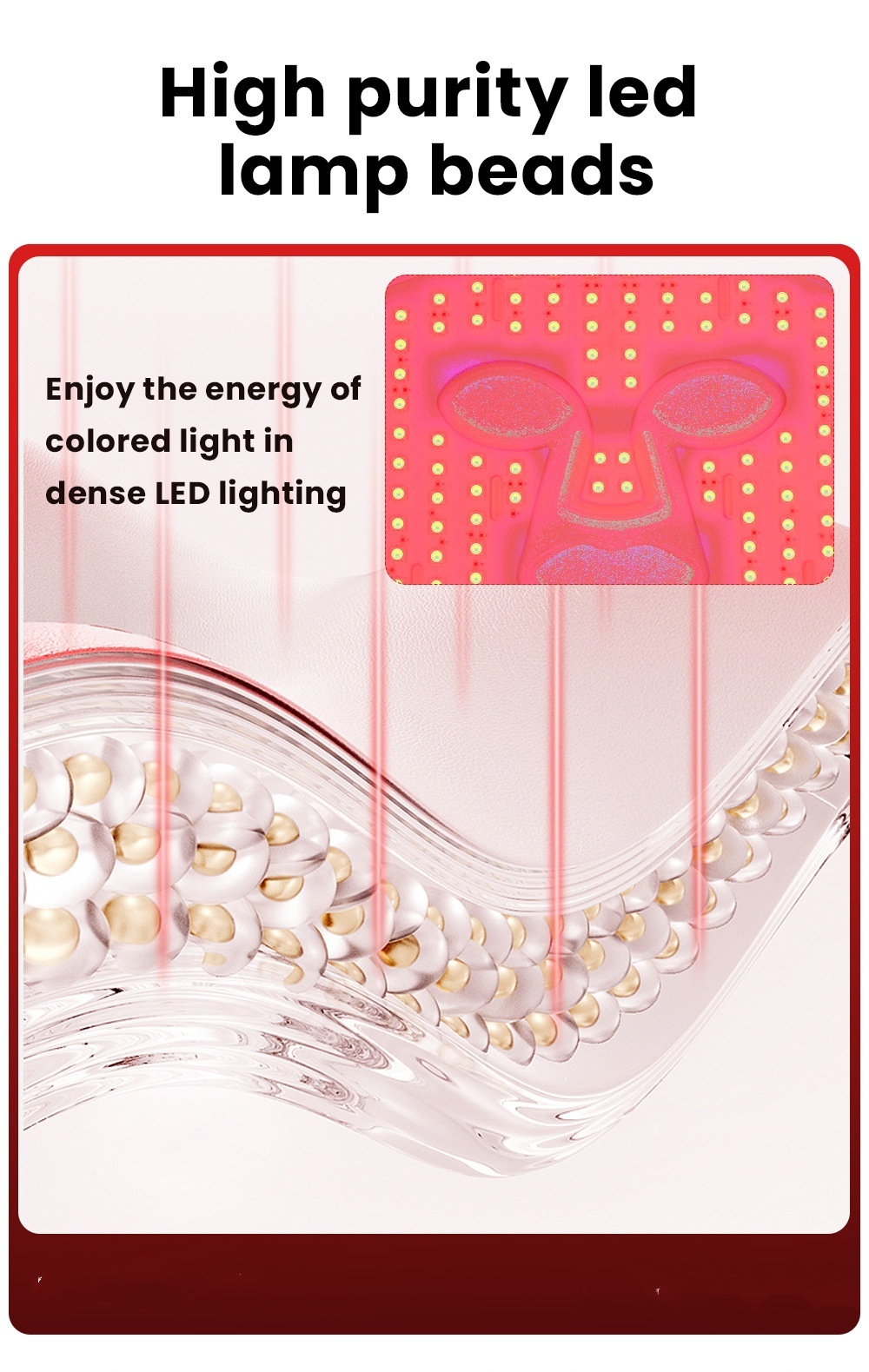 LED Mask Instrument Silicone Photon IPL Device Beauty Mask - Image 2