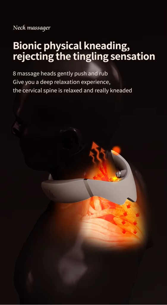 Wholesale Customized Wireless Personal Portable Neck Wearable Massagers Cold And Warm Hanging Neck Massager