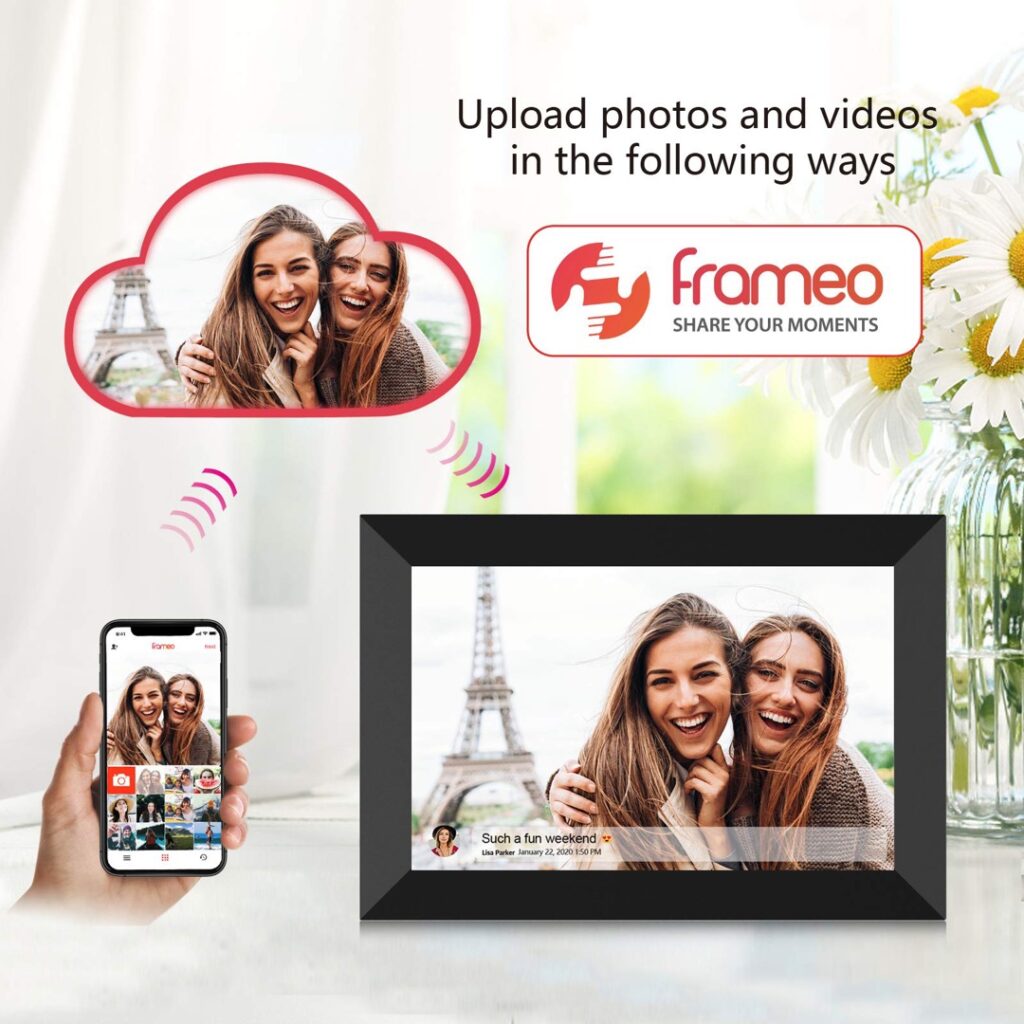 Touch Screen Smart Wifi Digital Photo Frame Rotatable Direction Wifi Digital Photo Frame Intelligent Digital Photo Frame