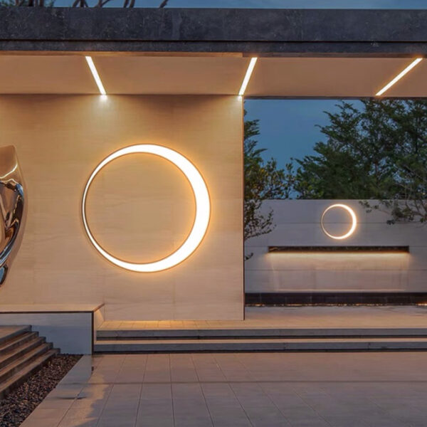 Outdoor Simple Round Wall Lamp Waterproof - Image 6