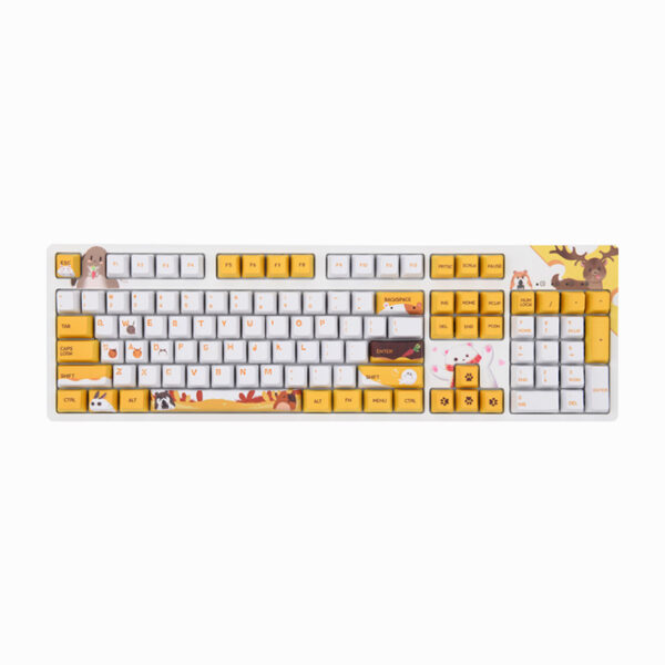 Black Jue Hairy Wired Mechanical Keyboard Cherry Key Cap Esports Game Typing - Image 6
